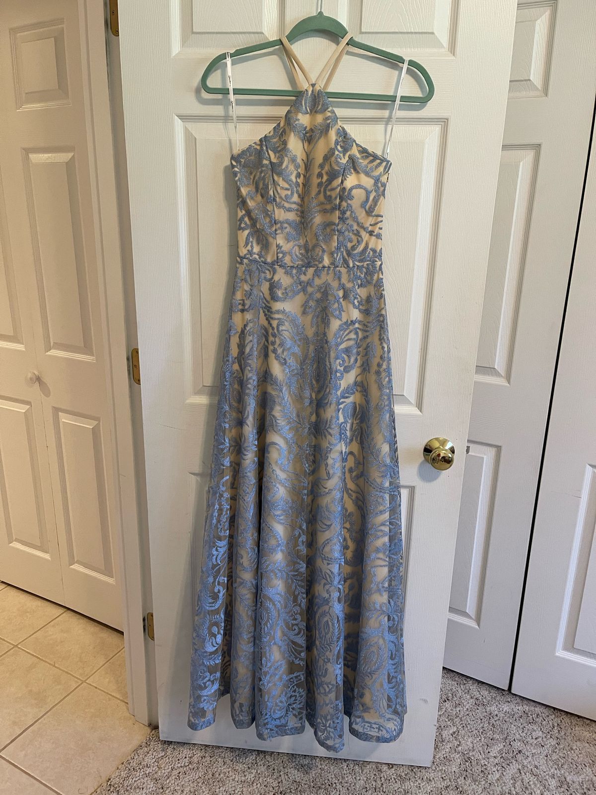 Speechless Size 4 Blue A-line Dress on Queenly