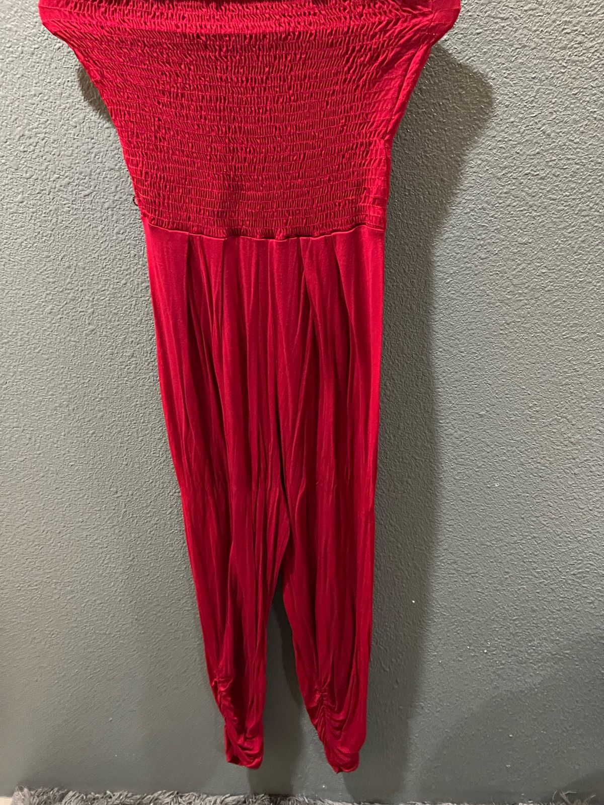 Size 8 Red Formal Jumpsuit on Queenly
