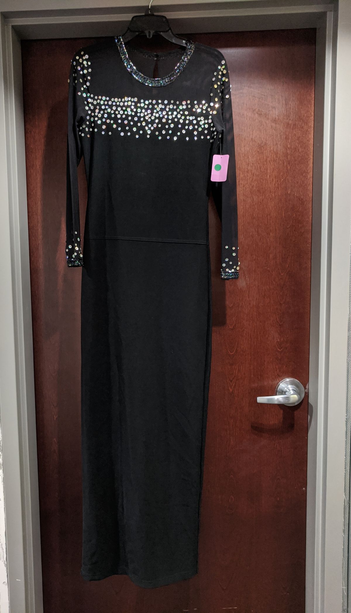 Style 4388 Sylvia Size 6 Prom Black Floor Length Maxi on Queenly