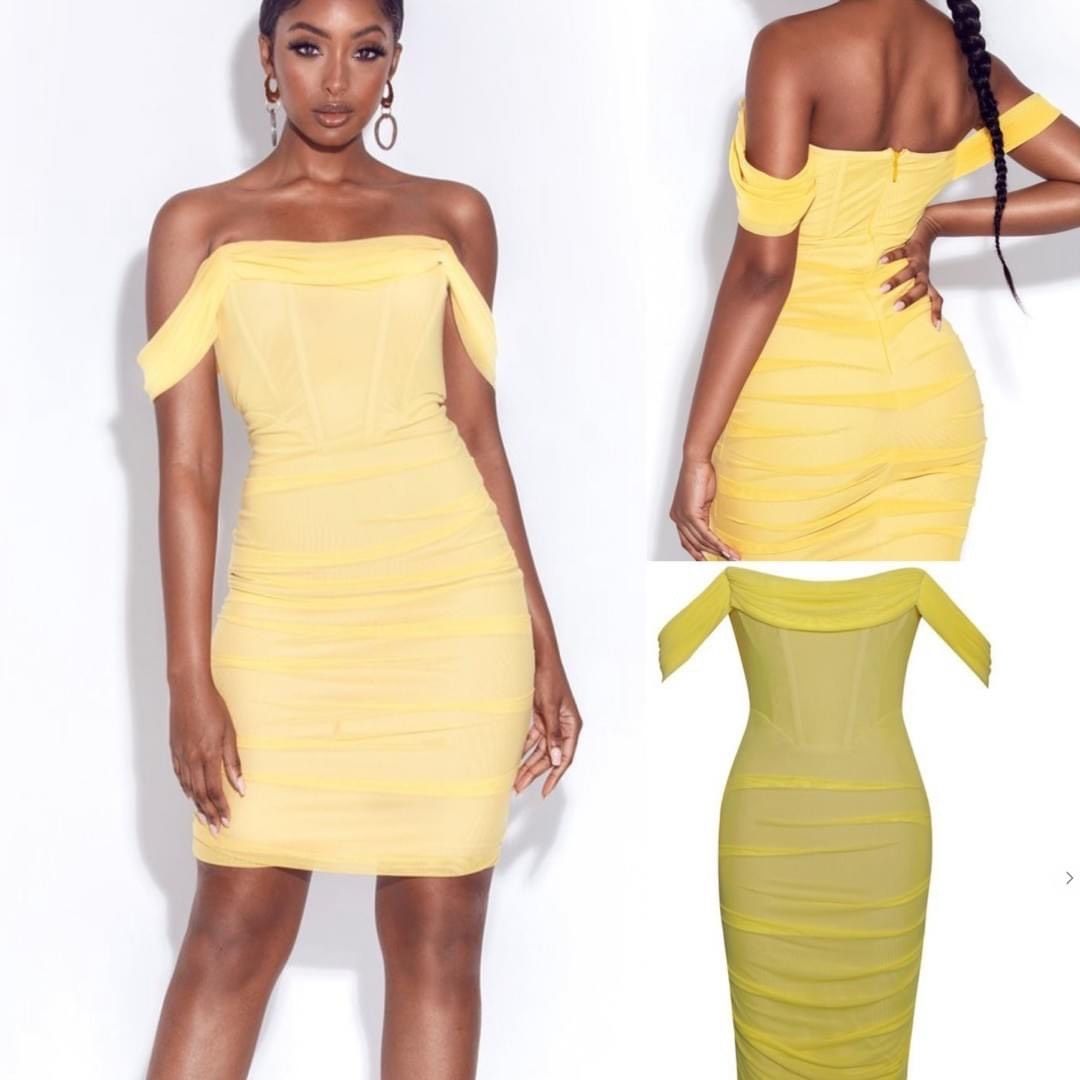 Size 6 Yellow Cocktail Dress on Queenly