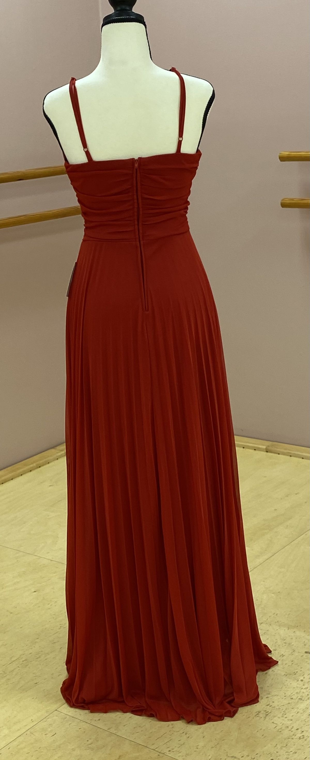 B. Darlin Size 4 Red Floor Length Maxi on Queenly