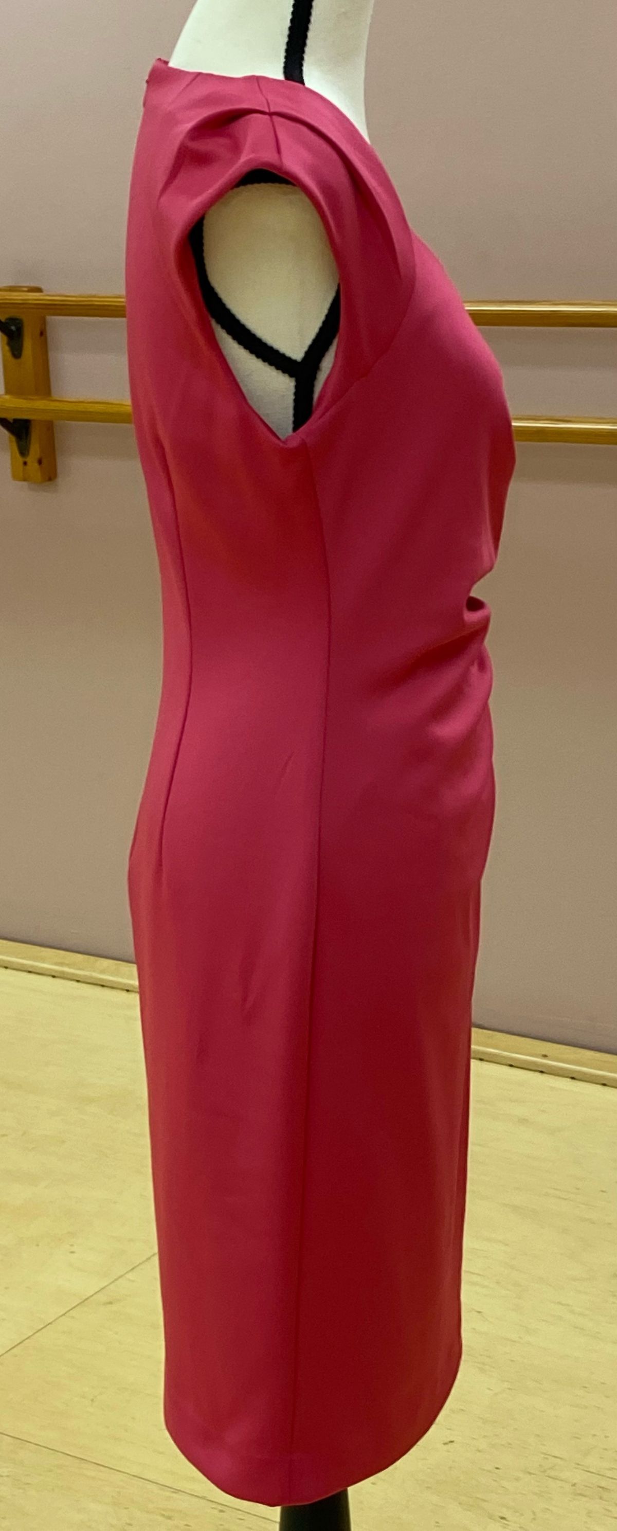 Size 4 Homecoming Cap Sleeve Hot Pink Cocktail Dress on Queenly