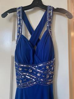 Adrianna Papell Size 4 Blue Cocktail Dress on Queenly
