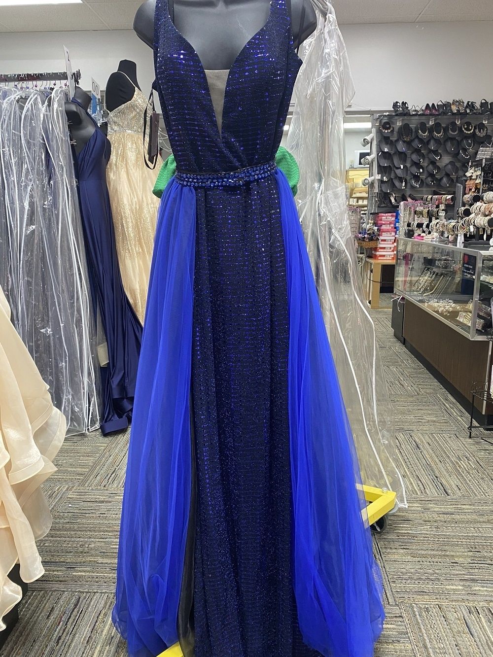 Style 28056 Lucci Lu Size 14 Royal Blue Ball Gown on Queenly
