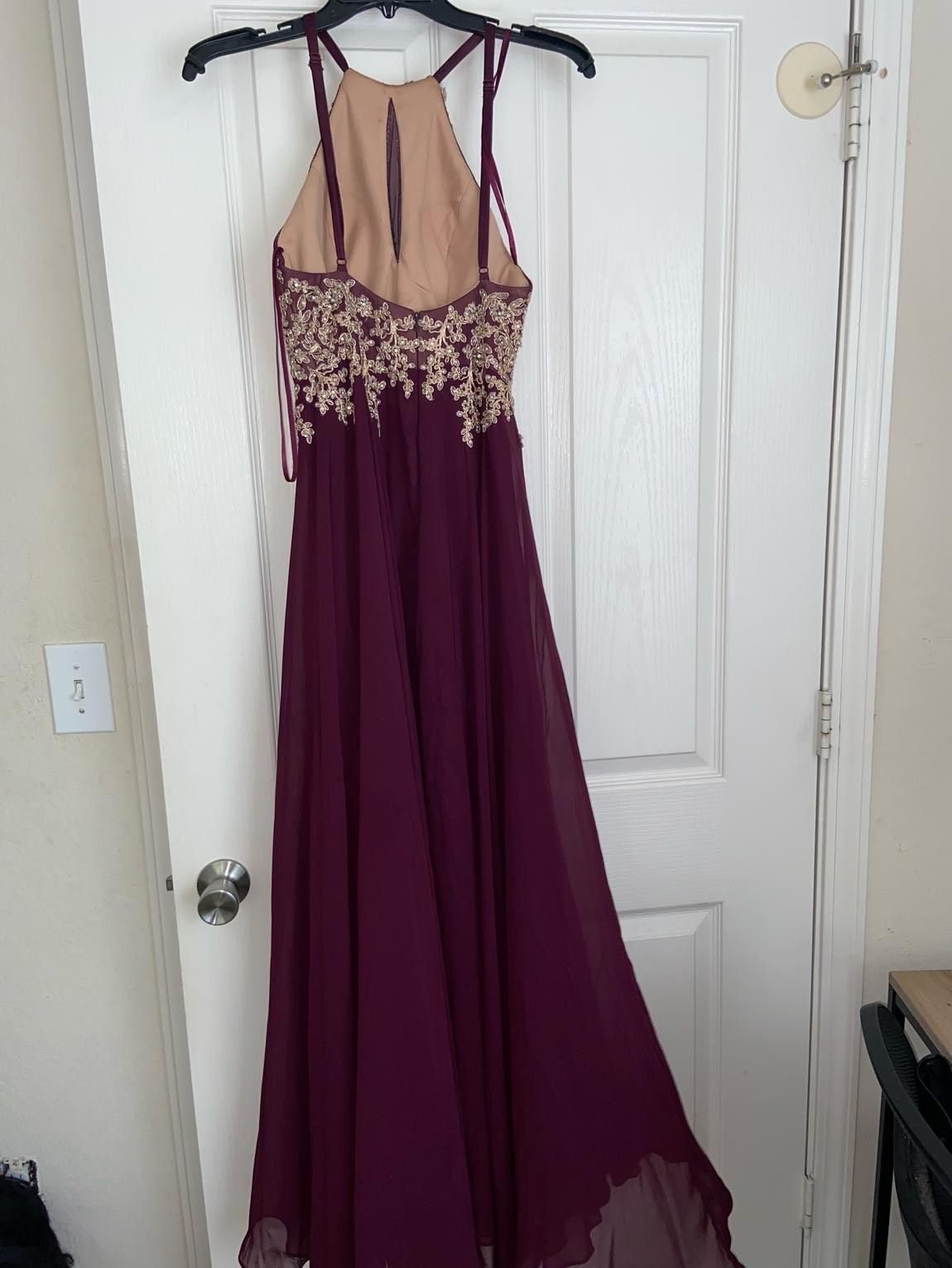 Size 0 Prom Purple Floor Length Maxi on Queenly