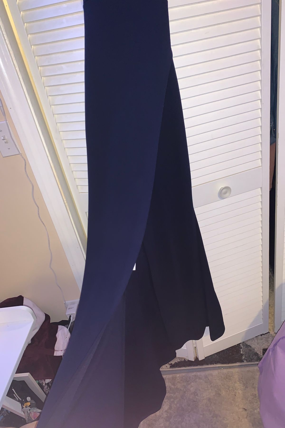Girls Size 3 Navy Blue Floor Length Maxi on Queenly