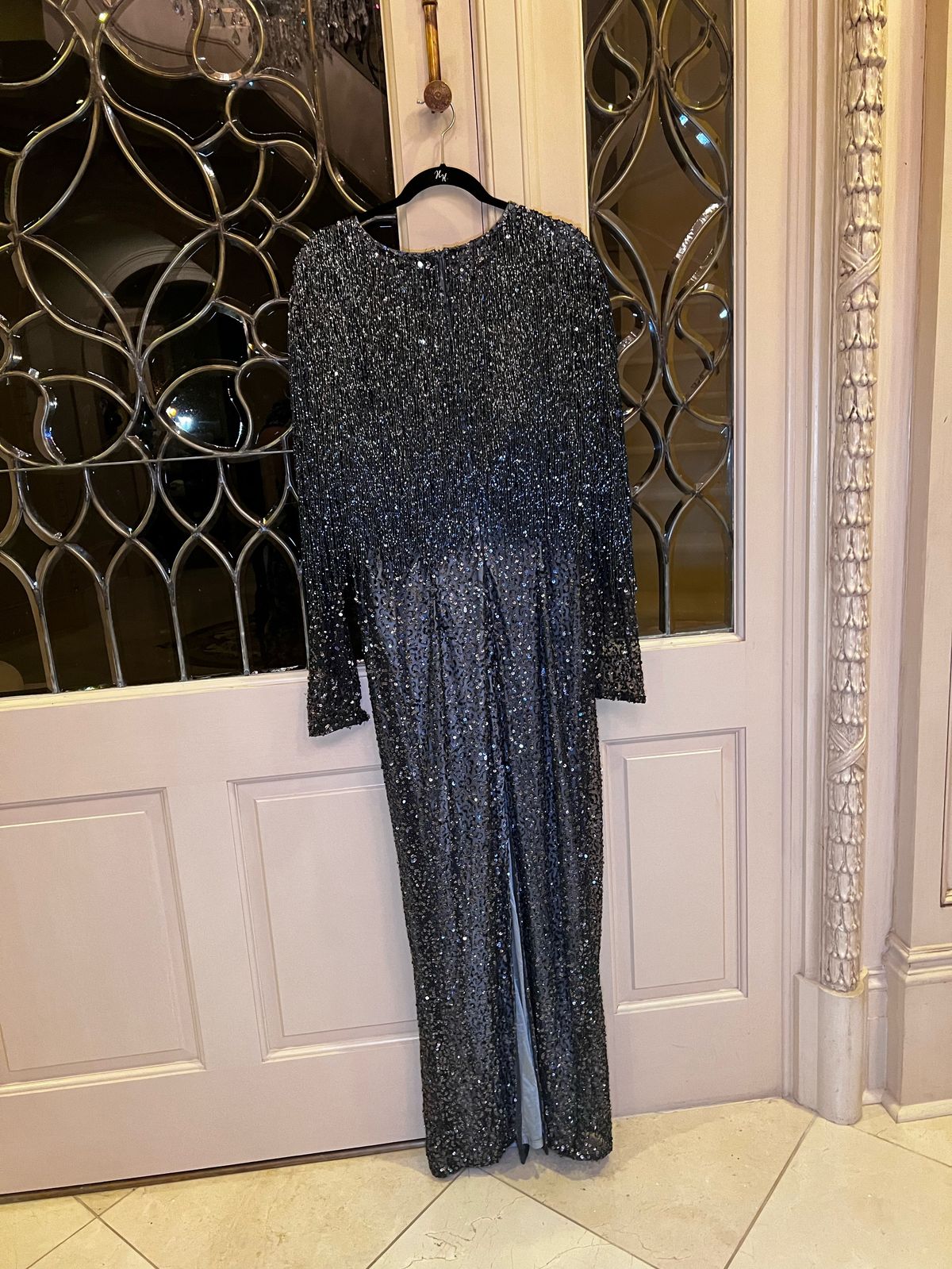 Size 12 Silver Floor Length Maxi on Queenly