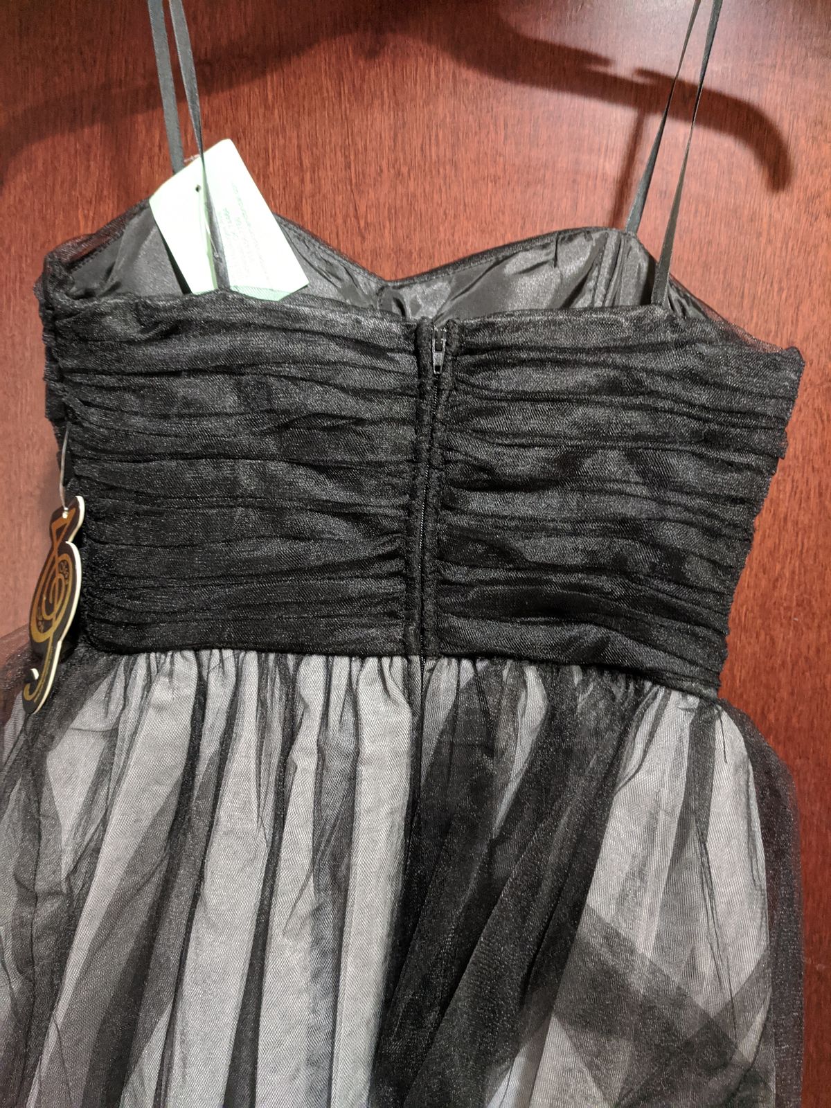 Style 310900 Josh and Jazz Size 10 Black Cocktail Dress on Queenly