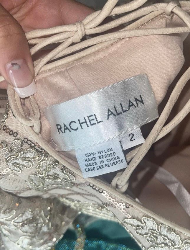 Rachel Allan Size 2 Gold Formal Jumpsuit on Queenly