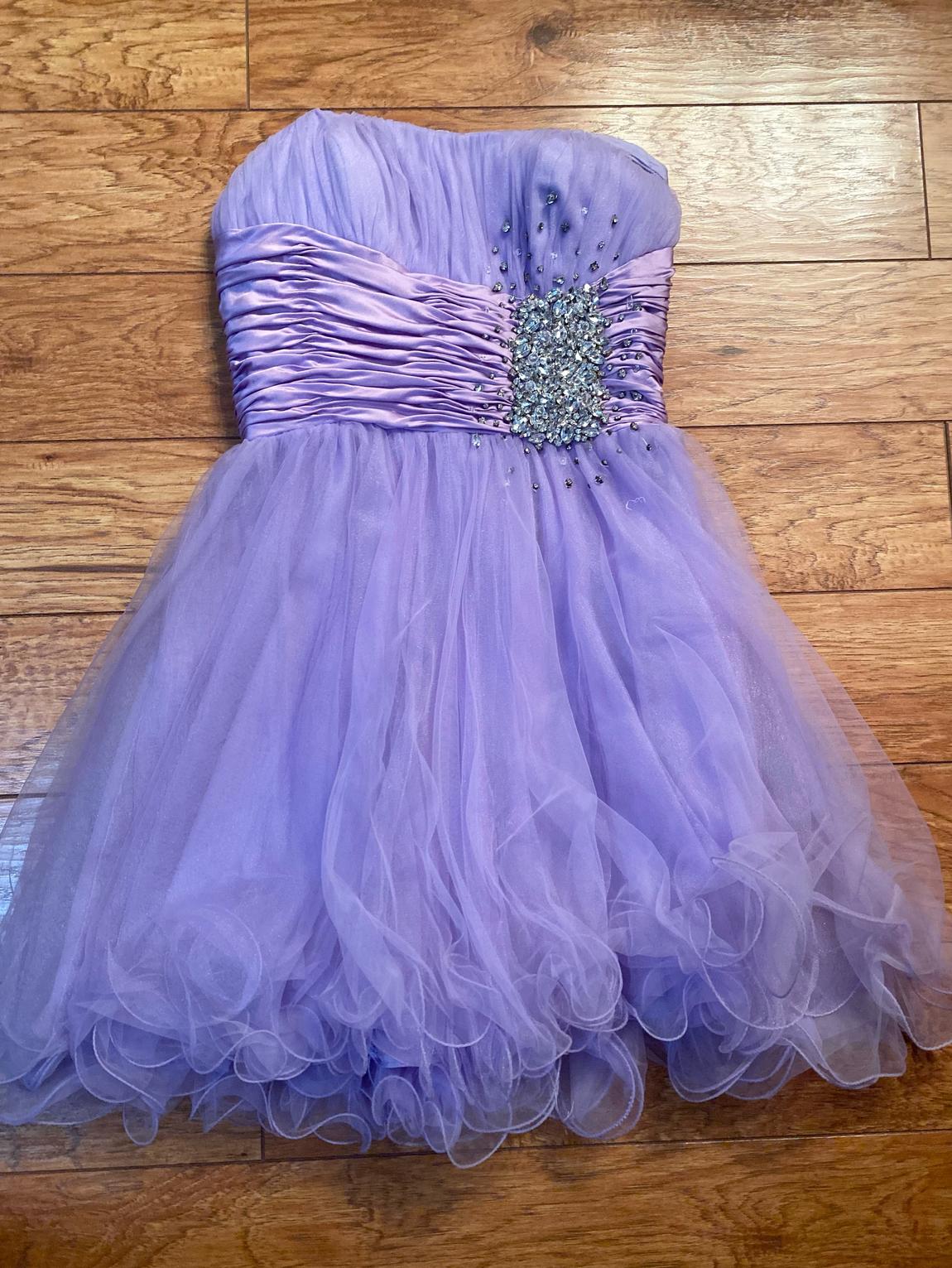 Sherri Hill Size 8 Purple Cocktail Dress on Queenly