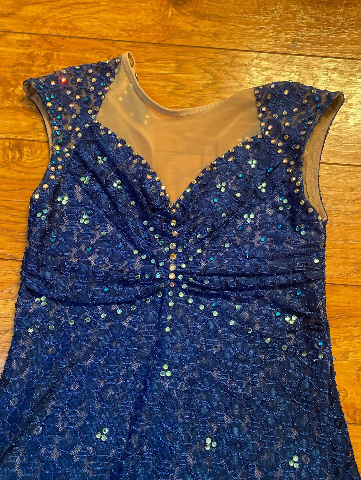 Custom Size 0 Pageant Blue Cocktail Dress on Queenly