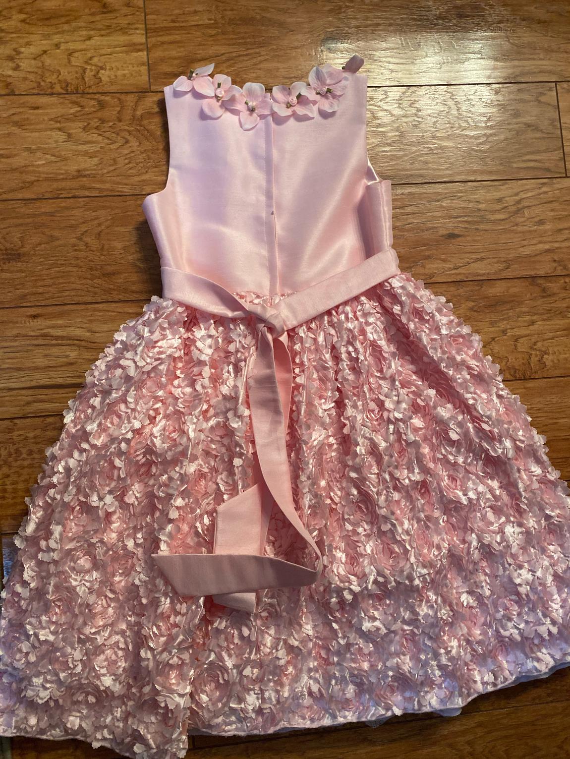 Custom Girls Size 10 Pageant Light Pink Ball Gown on Queenly