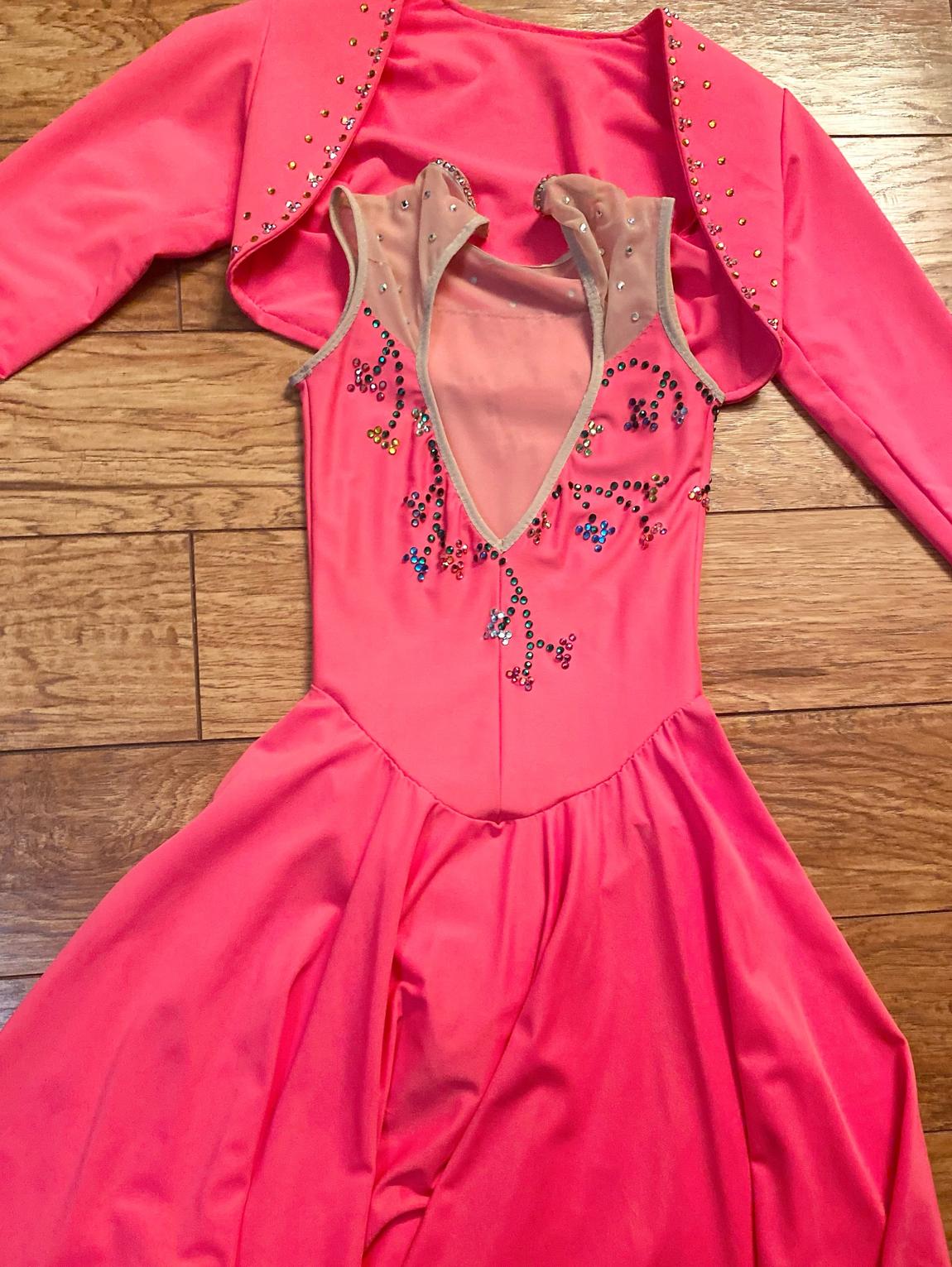 Custom Size 2 Pageant Interview Sequined Hot Pink Formal Jumpsuit on Queenly