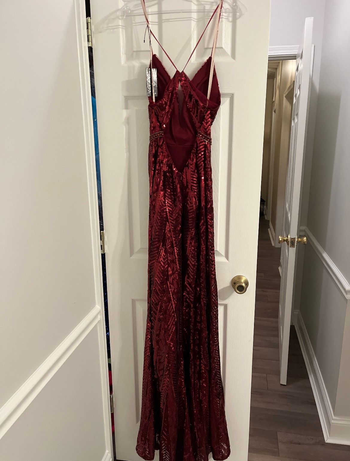 Faviana Size 2 Prom Red Floor Length Maxi on Queenly