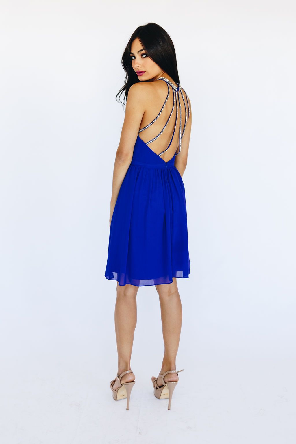 Style 8169 Minuet Size 10 Royal Blue Cocktail Dress on Queenly
