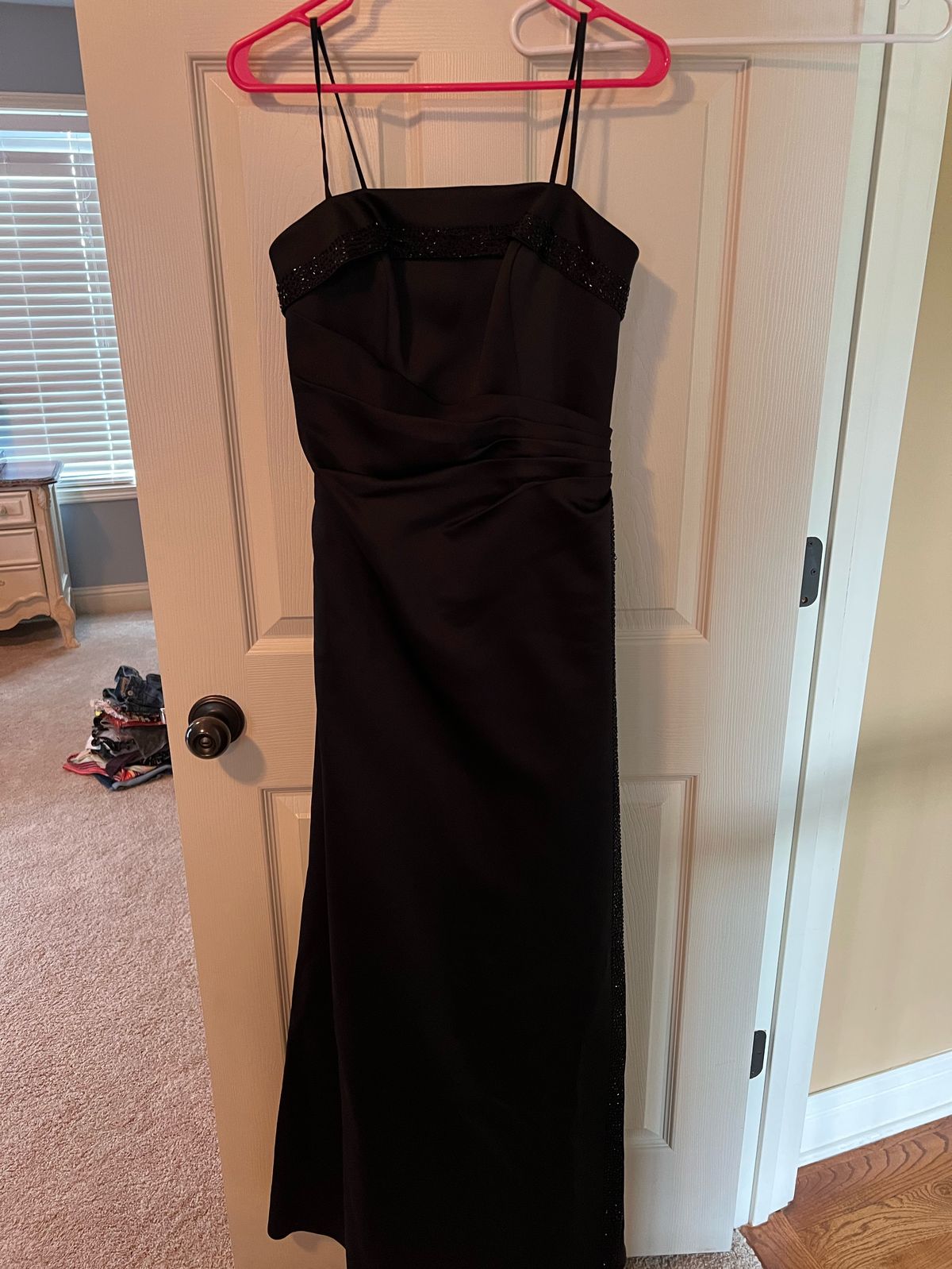 Size 8 Black Side Slit Dress on Queenly