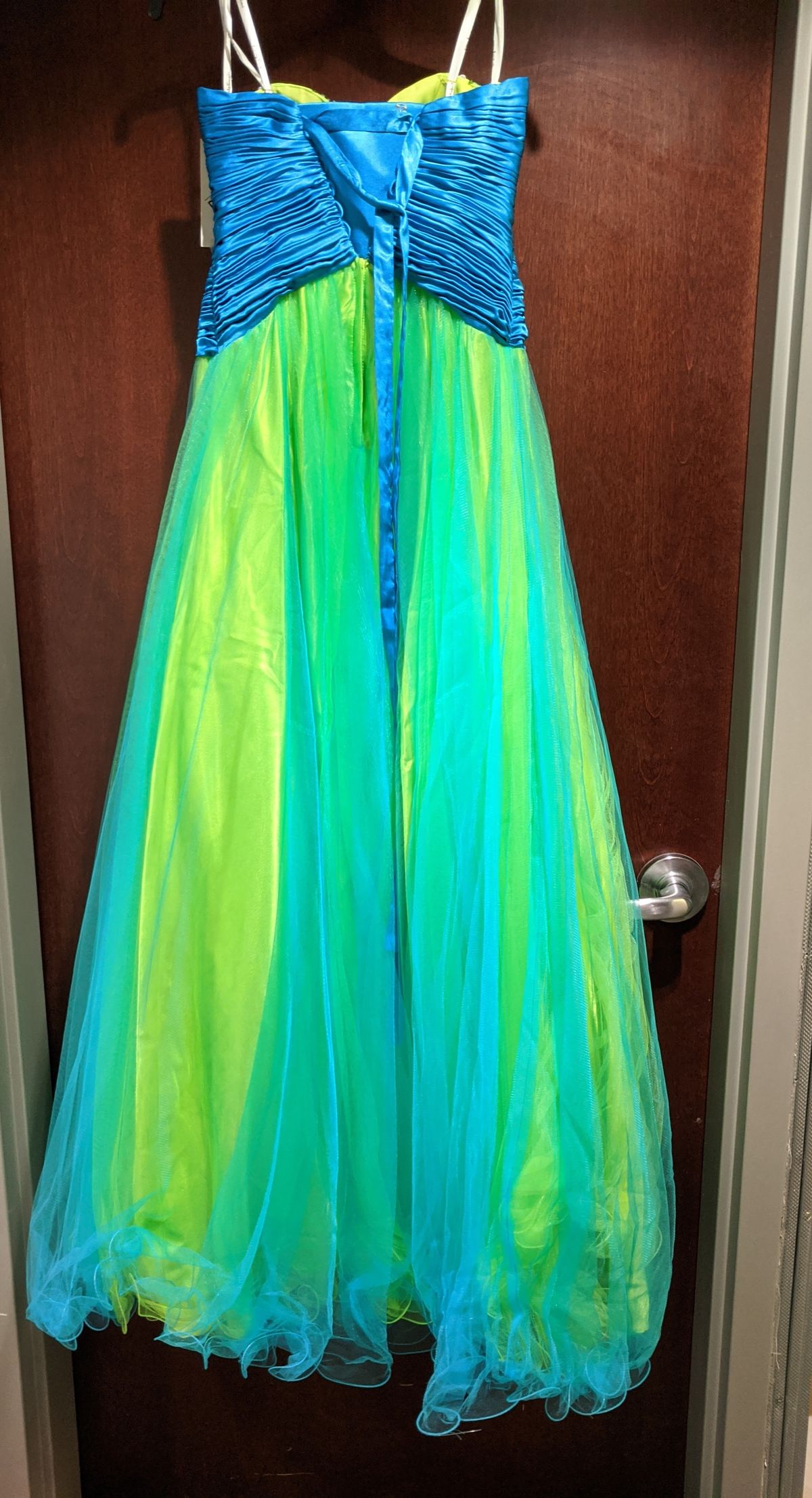 Style 6685 Rachel Allan/Party Time Formals Size 10 Multicolor A-line Dress on Queenly