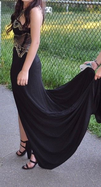 Bliss Size 2 Prom Black Floor Length Maxi on Queenly