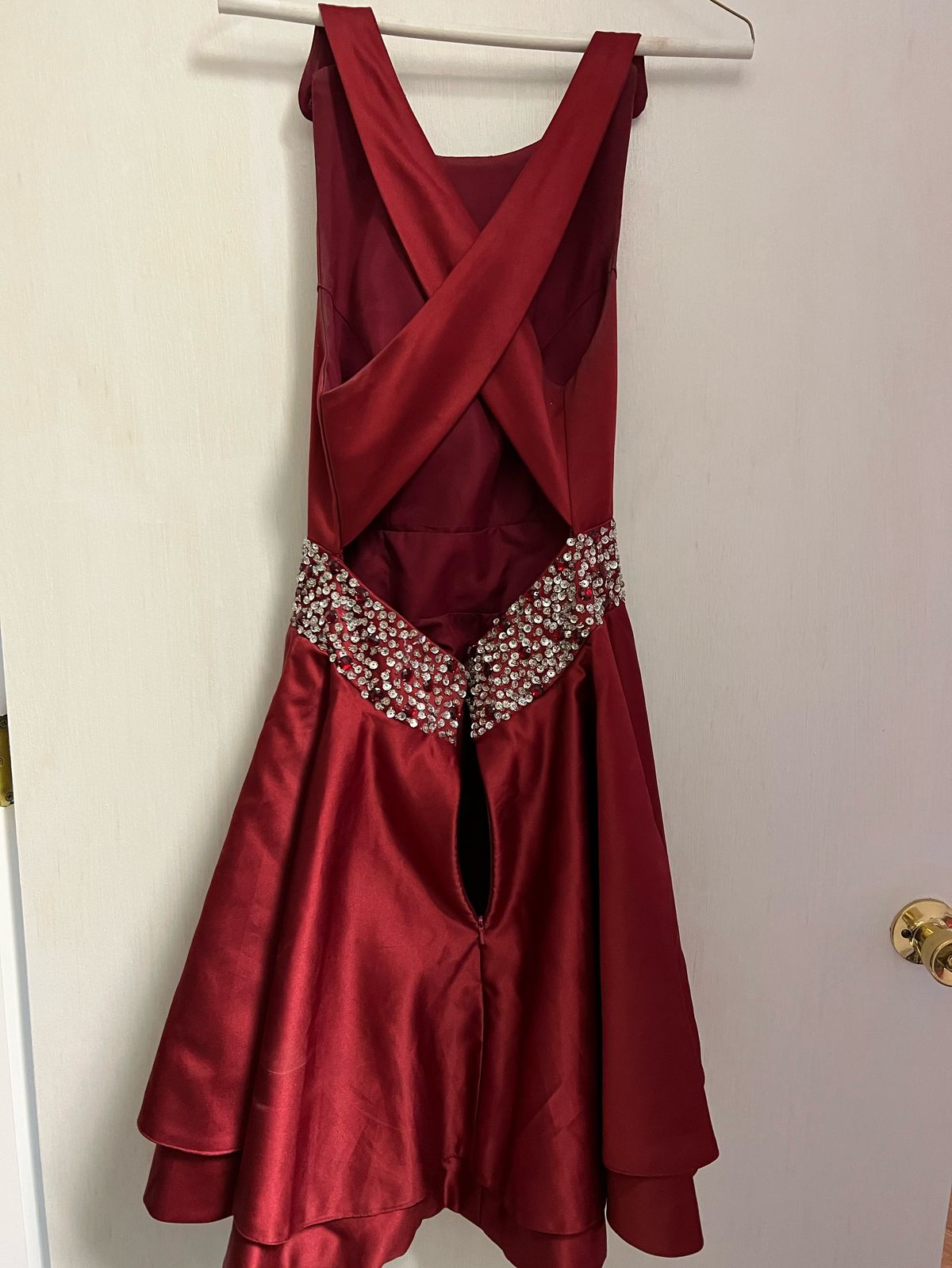 Size 4 Red A-line Dress on Queenly