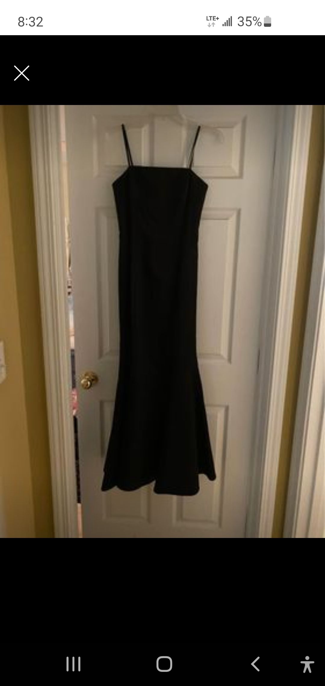ABS Allen Schwartz  Size 4 Black Mermaid Dress on Queenly