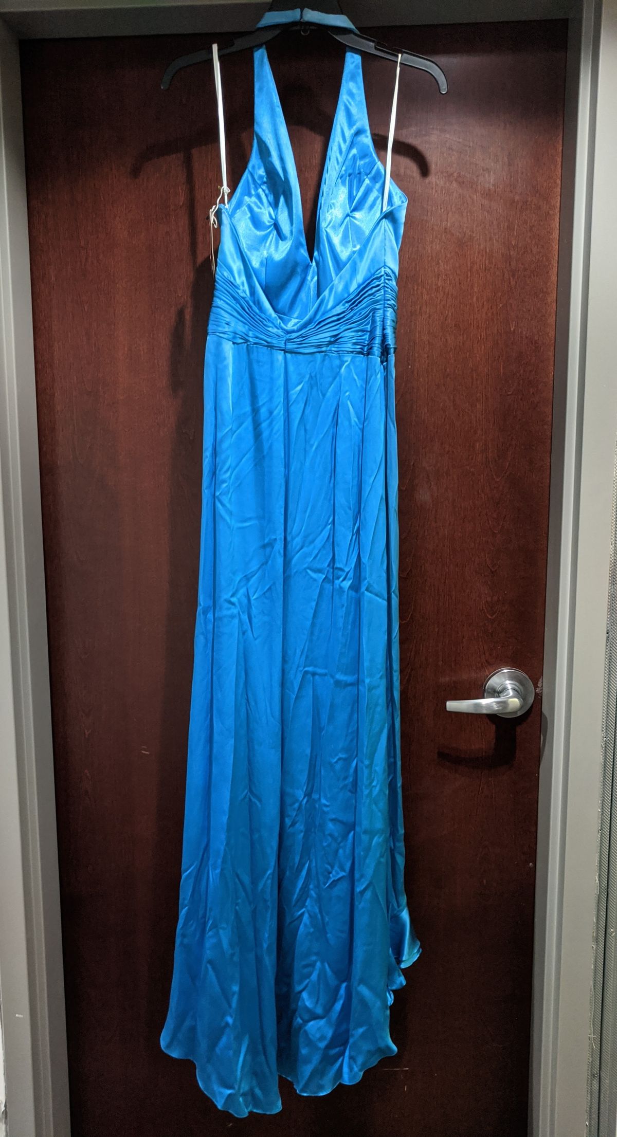 Style P10212 Precious Formals Size 10 Blue Floor Length Maxi on Queenly
