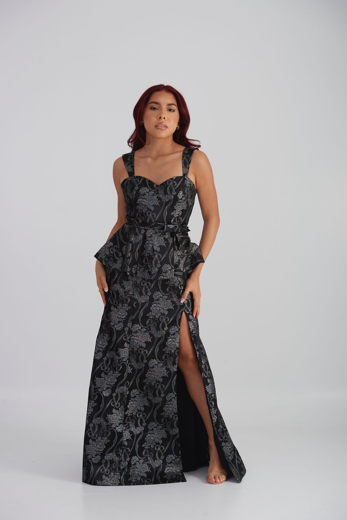 YDC Size 0 Prom Black Side Slit Dress on Queenly