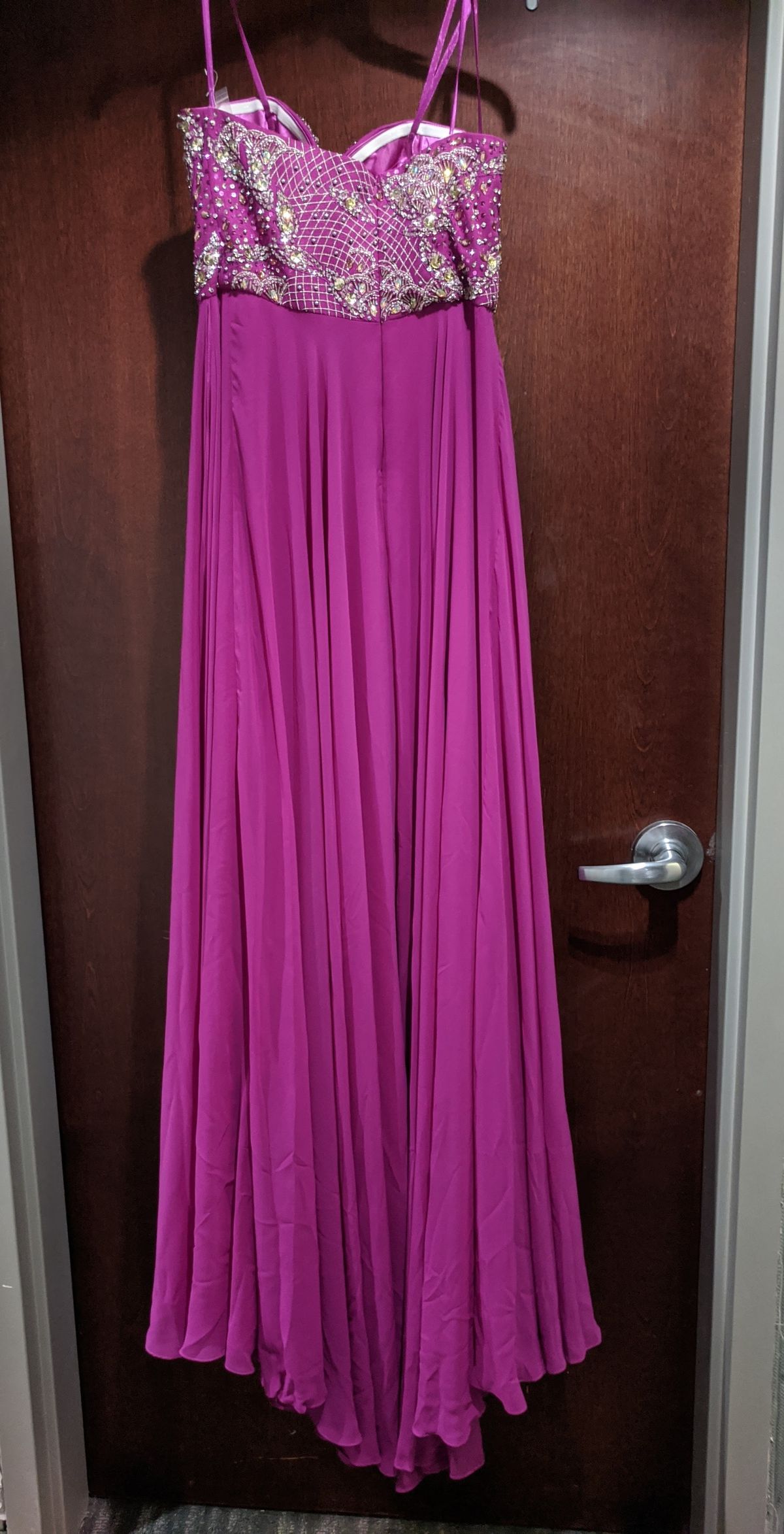 Style 14231 Jolene Size 10 Purple A-line Dress on Queenly