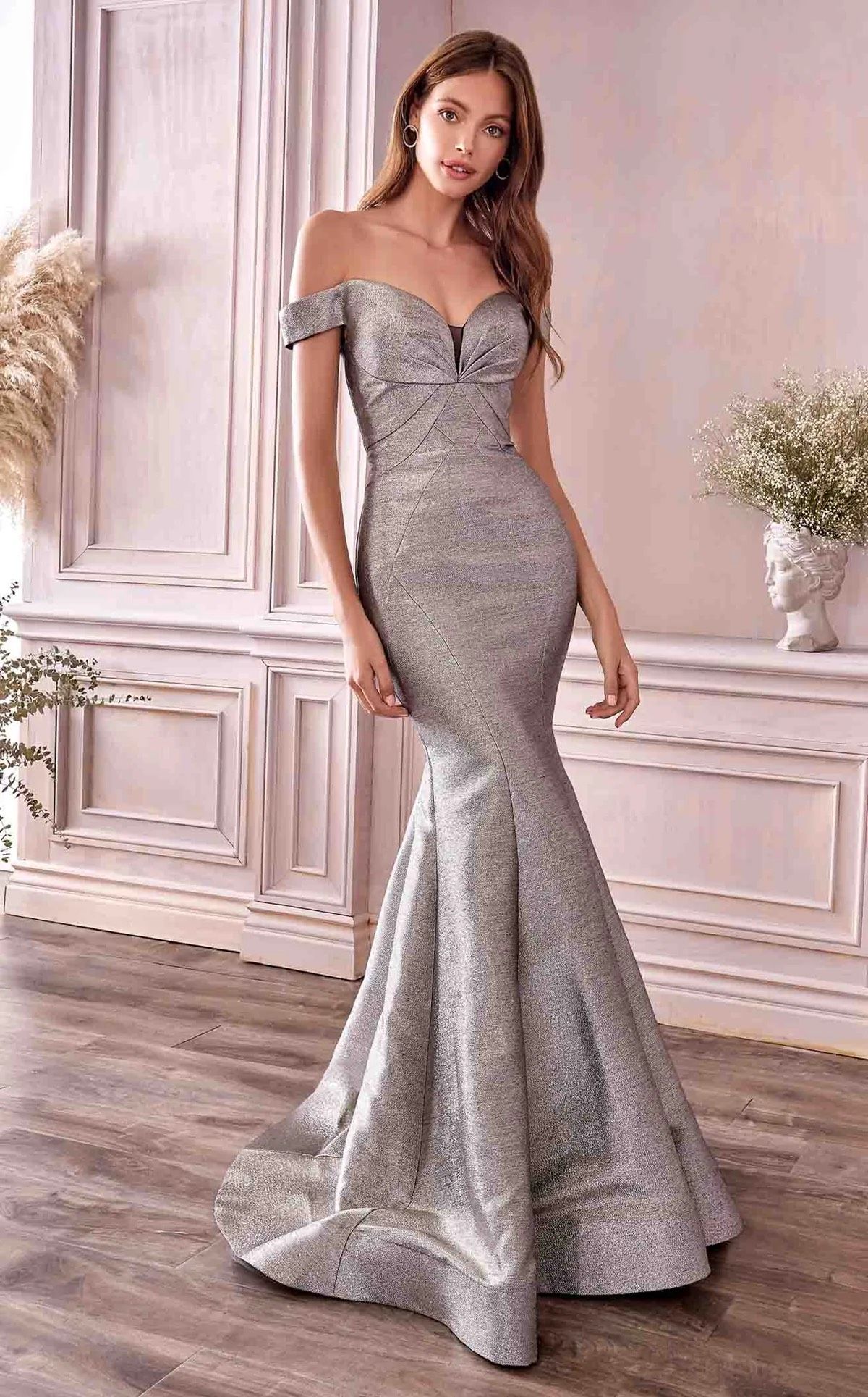 Andrea and Leo Size 6 Silver Mermaid Dress on Queenly