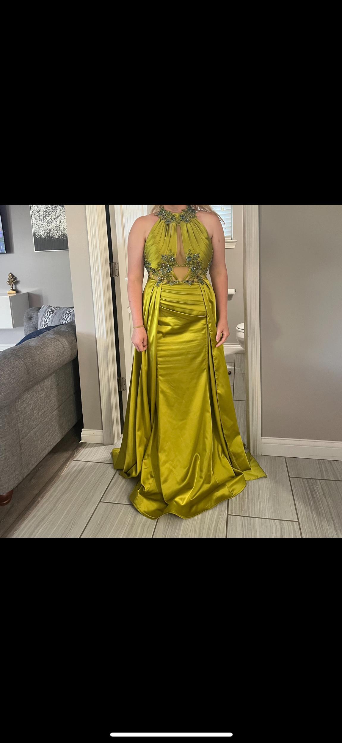 Size 12 Green Floor Length Maxi on Queenly