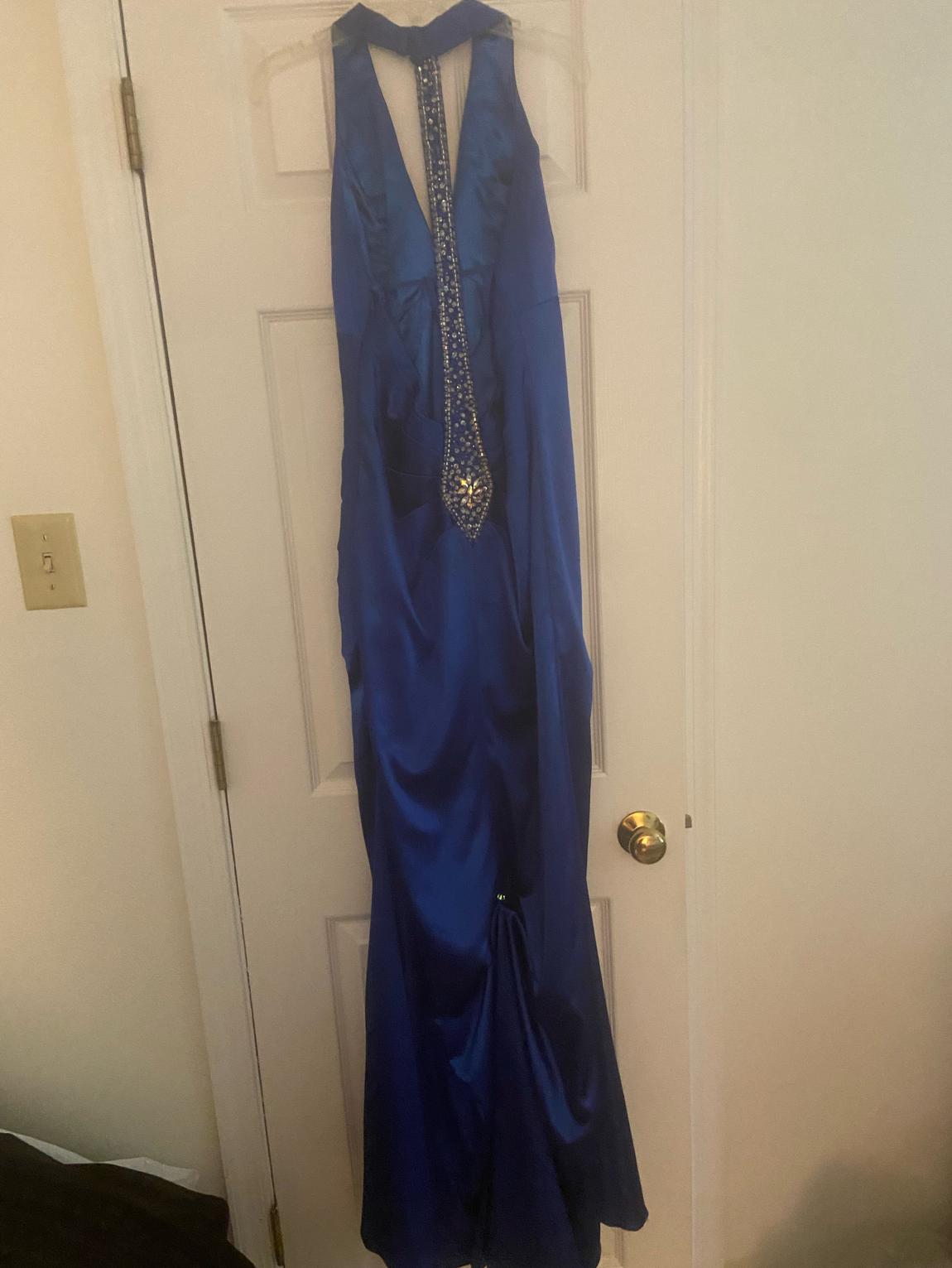 Size 8 Royal Blue Mermaid Dress on Queenly