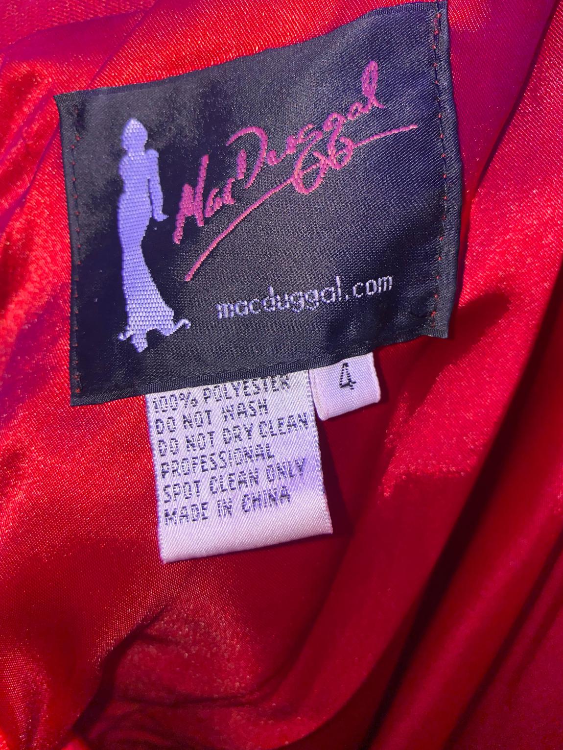 Mac Duggal Size 4 Red A-line Dress on Queenly