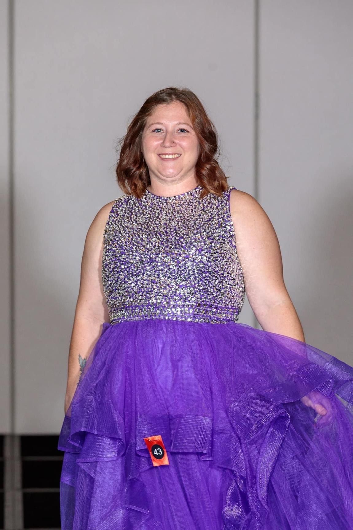 Plus Size 16 Purple A-line Dress on Queenly