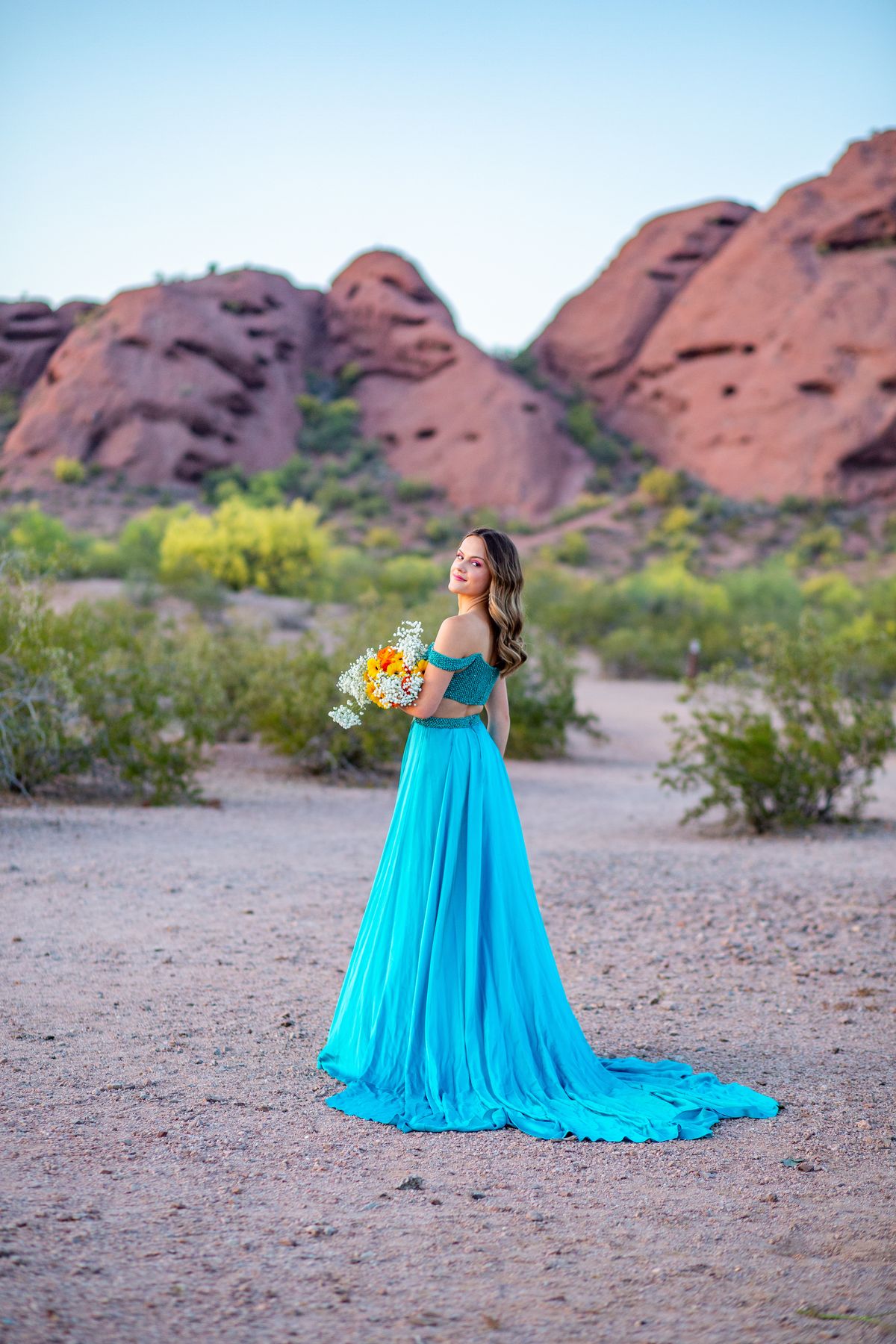 Style Couture Sherri Hill Size 6 Prom Plunge Satin Blue A-line Dress on Queenly