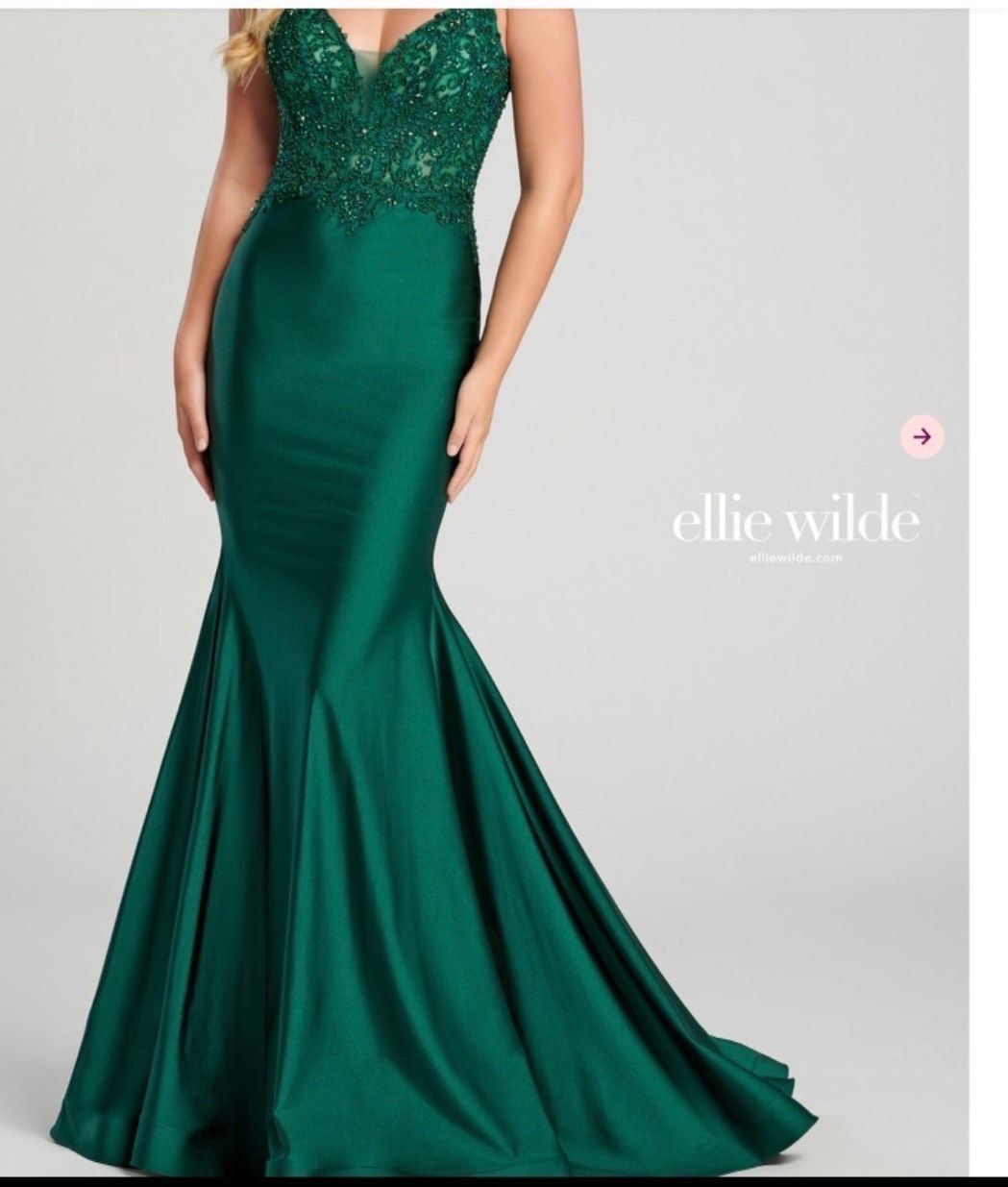 Size 0 Green Mermaid Dress on Queenly