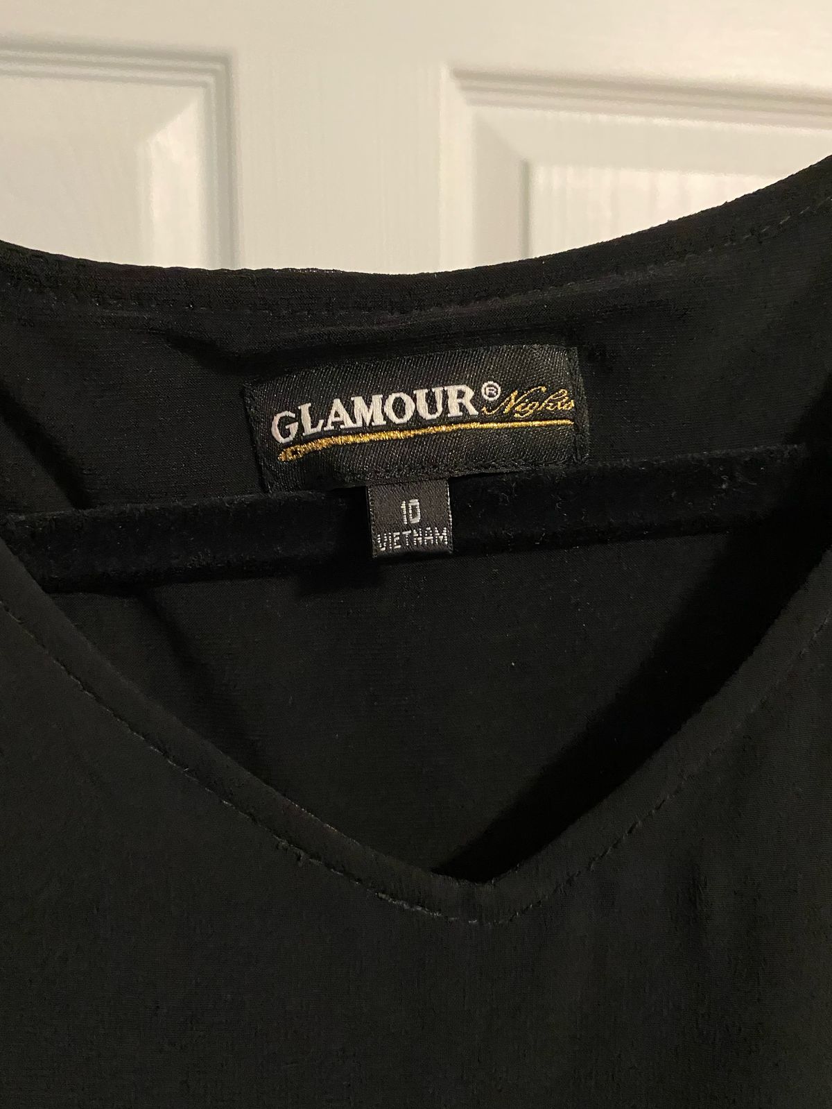 Glamour Nights Size 10 Black Cocktail Dress on Queenly