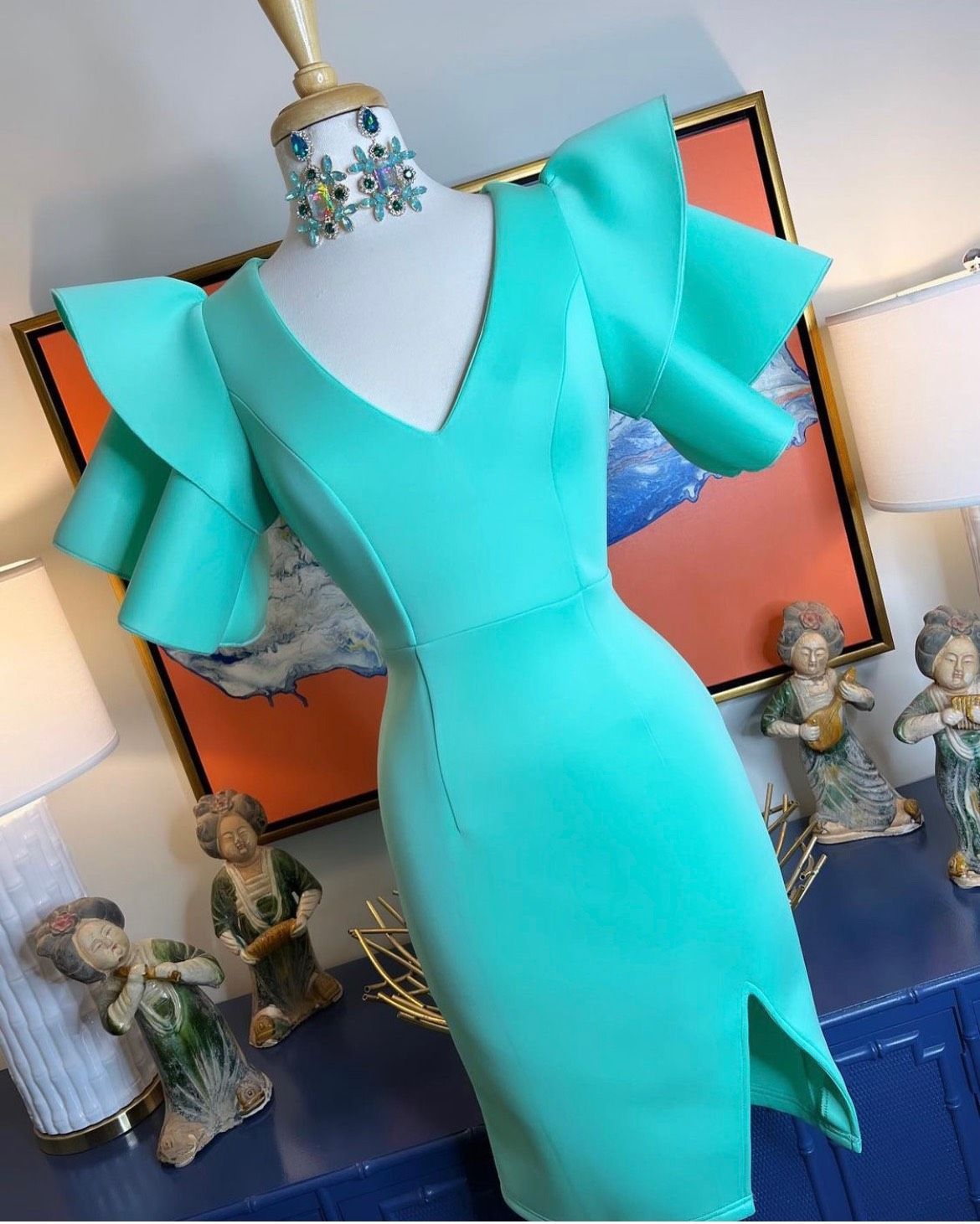 Size 0 Turquoise Blue Cocktail Dress on Queenly