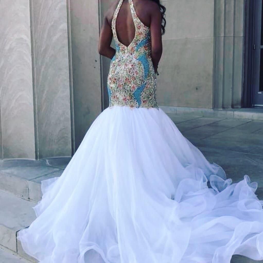 Sherri Hill Size 2 Prom White Mermaid Dress on Queenly