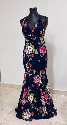 Size 8 Floral Multicolor Formal Jumpsuit on Queenly