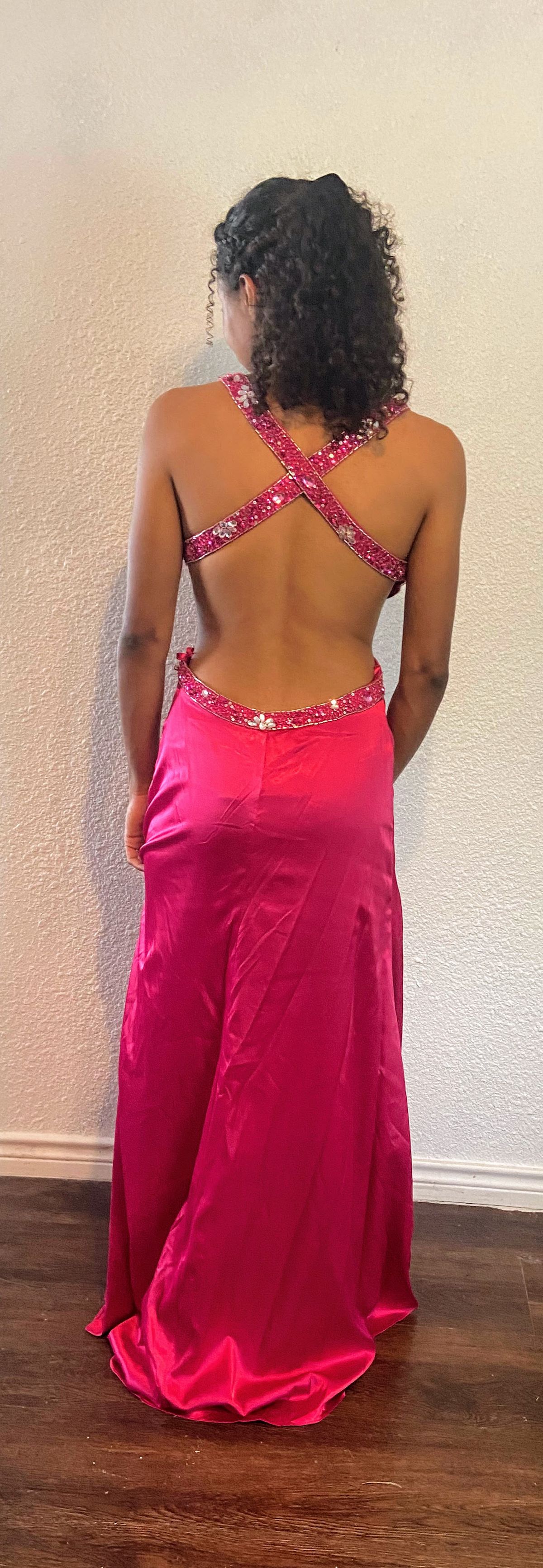 Dancing Queen Size 10 Pink A-line Dress on Queenly