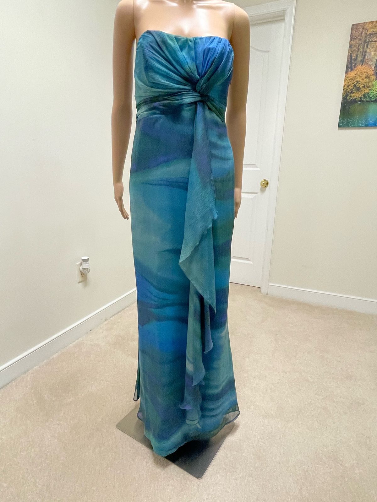 Size 2 Turquoise Blue Ball Gown on Queenly