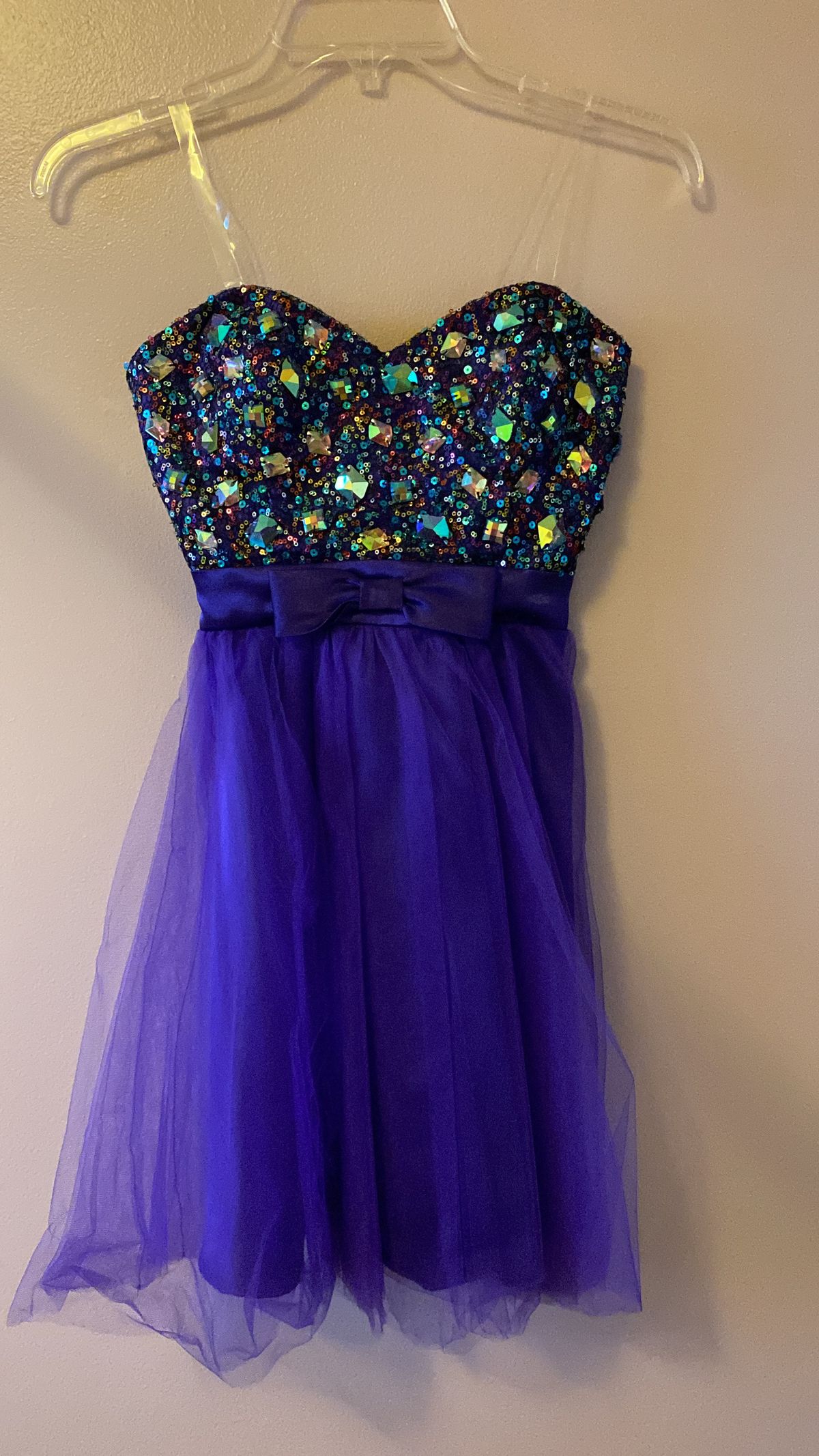 Girls Size 12 Purple Cocktail Dress on Queenly