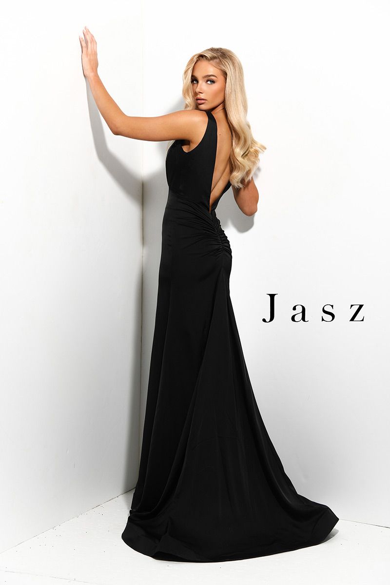 Style 7320 Jasz Couture Size 6 Black Mermaid Dress on Queenly