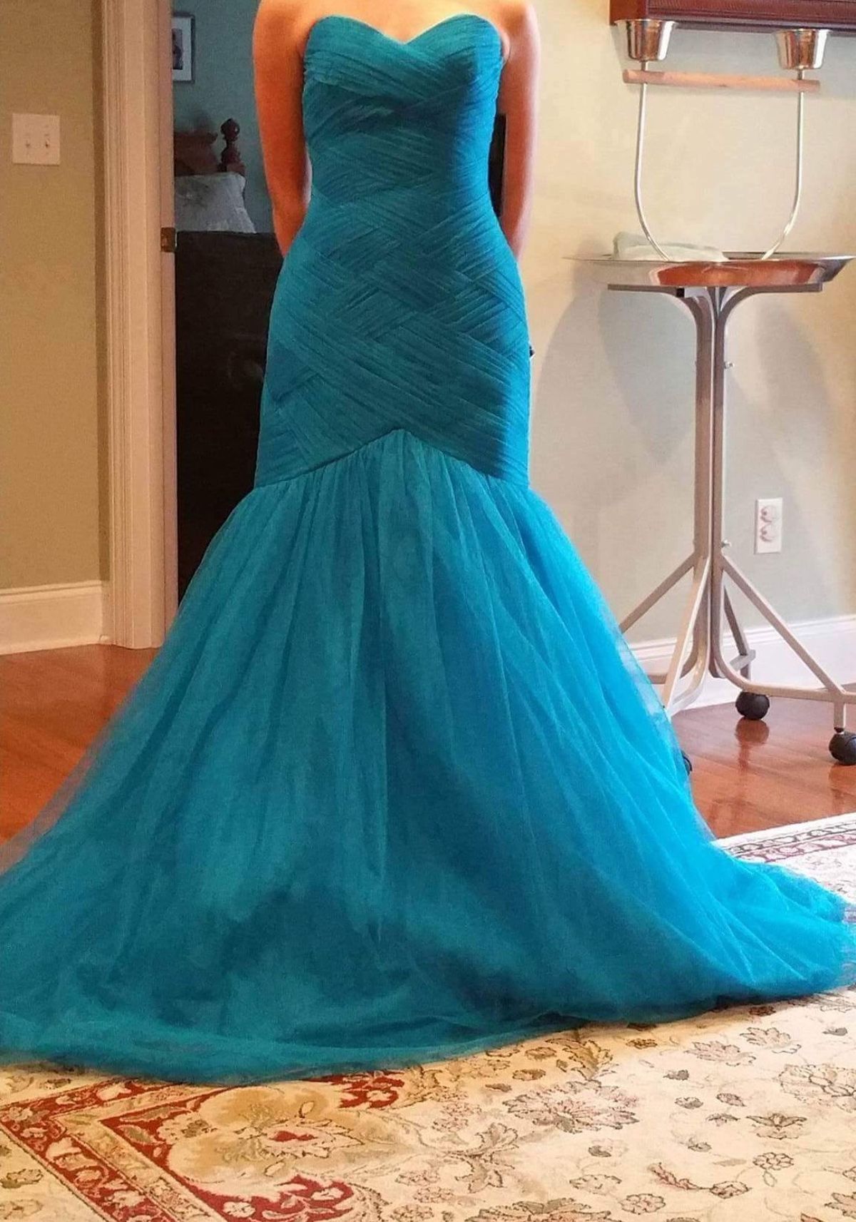 Size 2 Prom Turquoise Blue Mermaid Dress on Queenly
