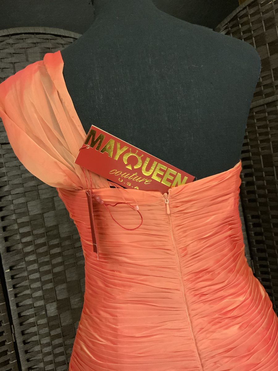 Size 6 Orange Mermaid Dress on Queenly