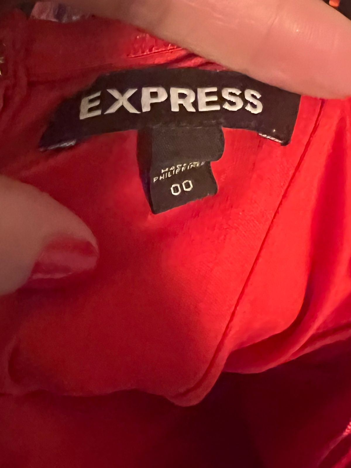 Express Size 00 Red Formal Jumpsuit on Queenly