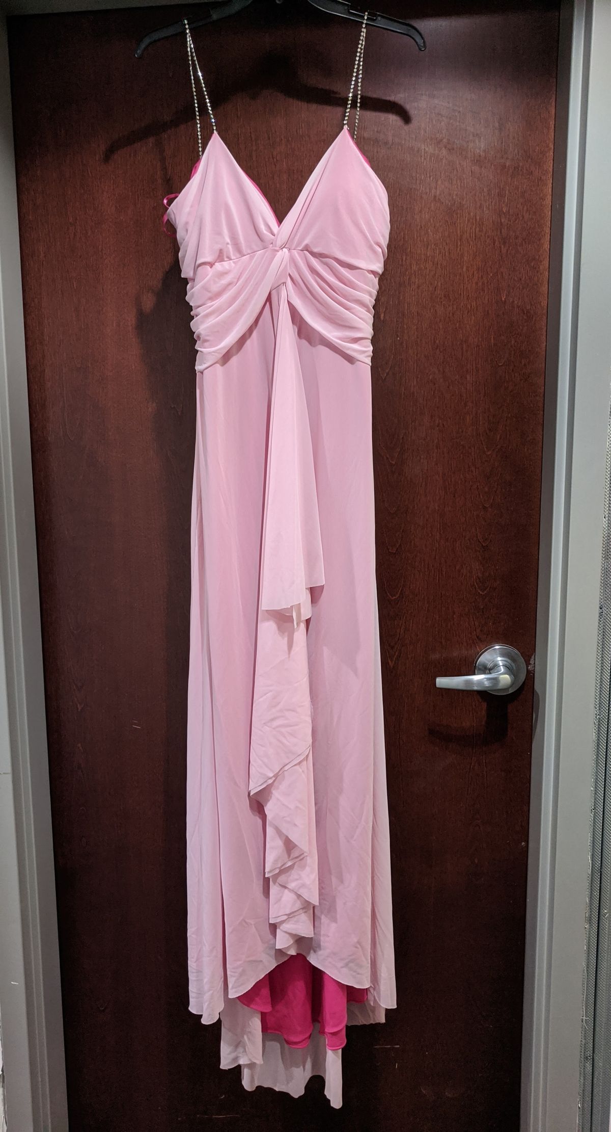 Style  C7634 Nina Canacci Plus Size 16 Prom Light Pink Floor Length Maxi on Queenly