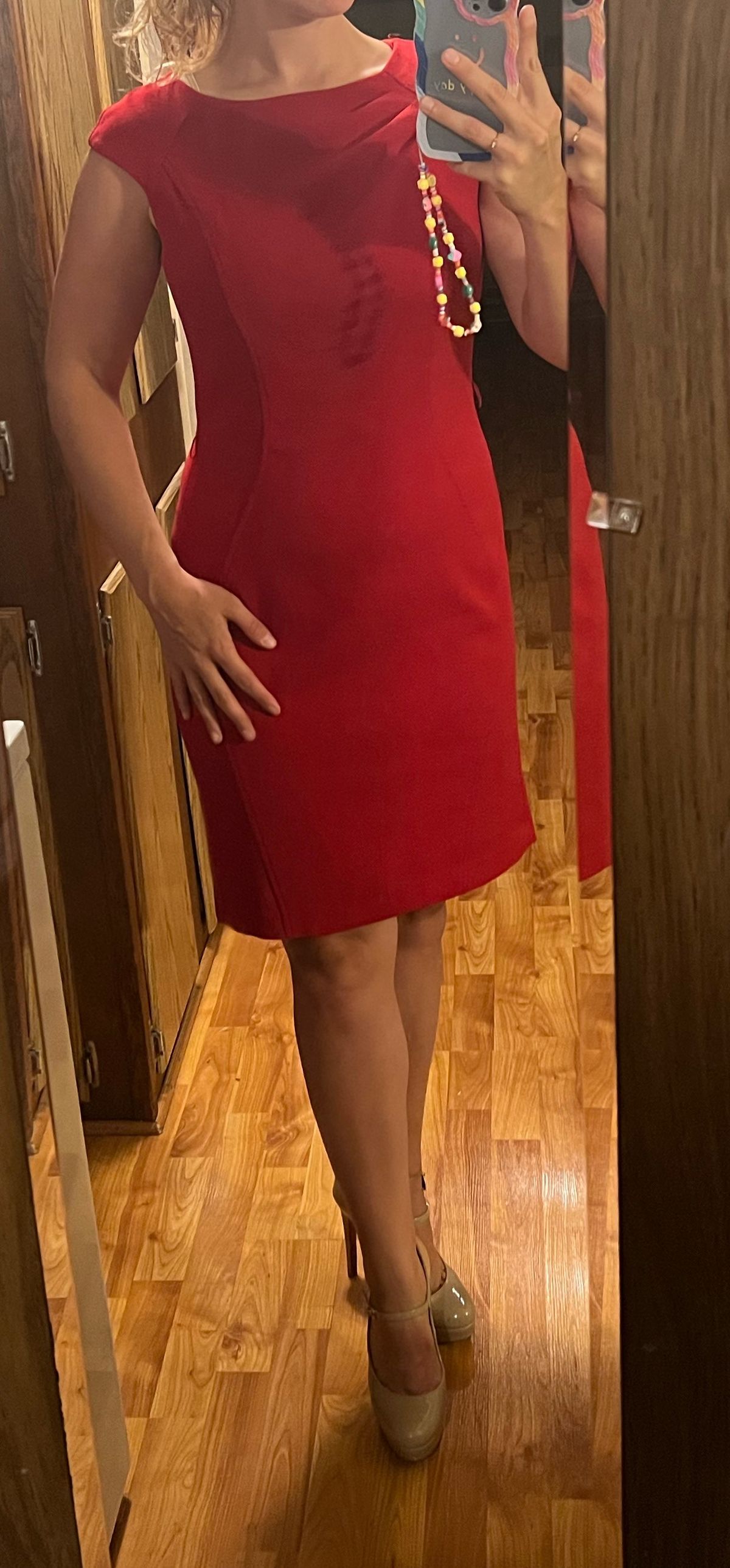 Calvin Klein Size 6 Pageant Interview Red Cocktail Dress on Queenly