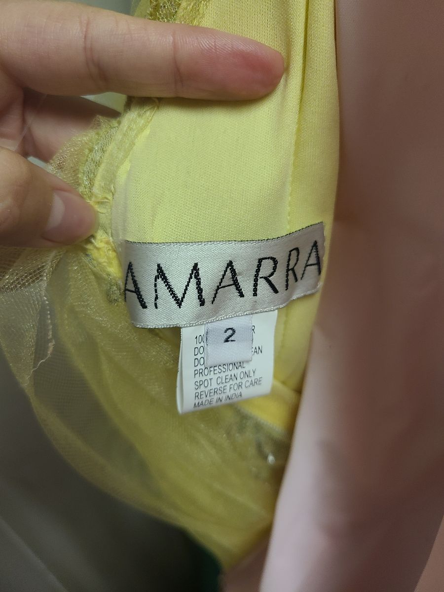 Amarra Size 2 Yellow Mermaid Dress on Queenly