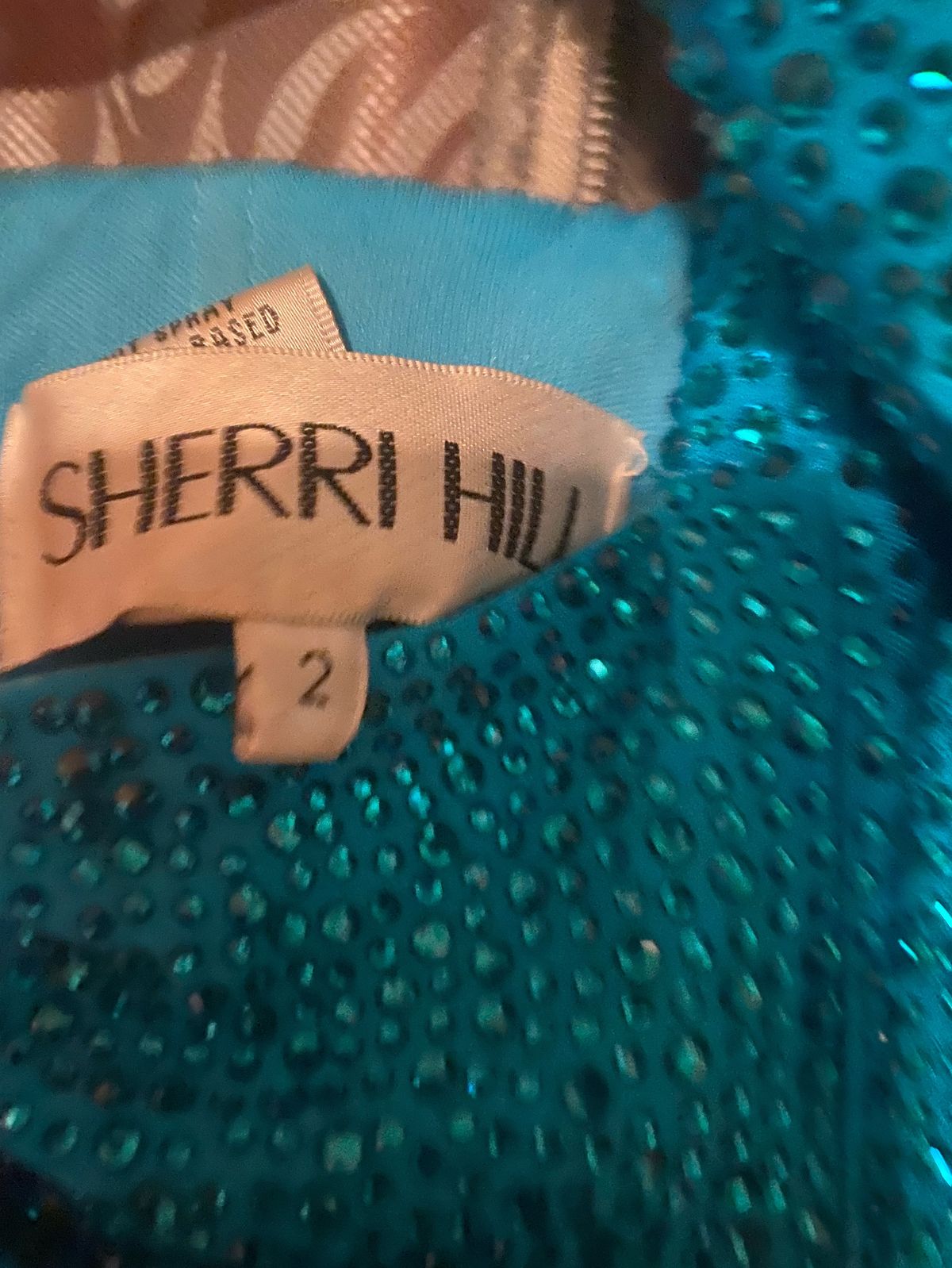 Sherri Hill Size 2 Sequined Blue Floor Length Maxi on Queenly
