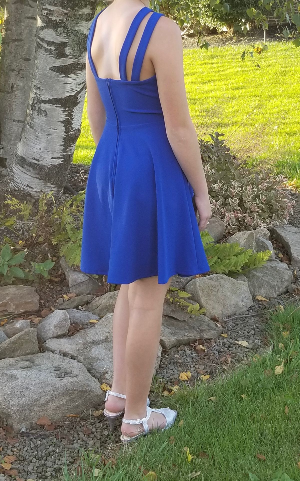Size 0 Homecoming Blue Cocktail Dress on Queenly